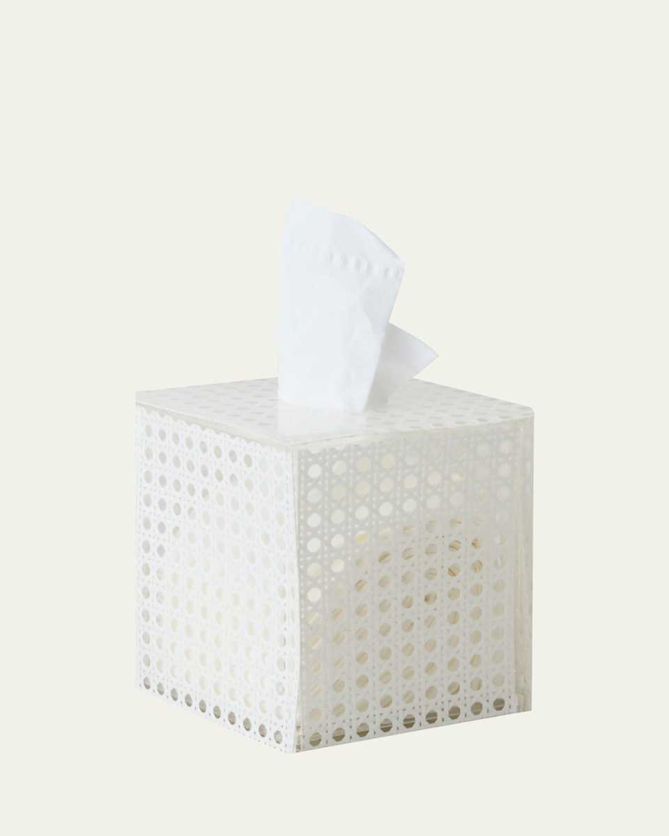 Reed Tissue Box, White